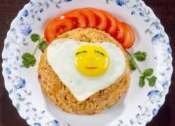 Reis mit Ei Gerichte können auch köstlich sein